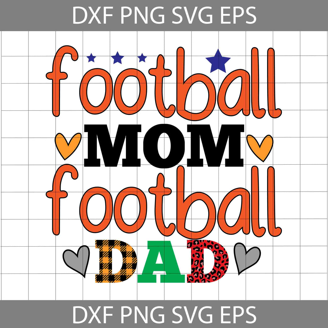 Football Mom Football Dad Svg, Happy Father’s Day Svg, Dad Svg, Father’s Day Svg, Cricut File, Clipart, Svg, Png, Eps, Dxf