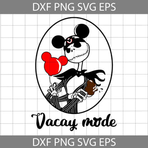 Jack Skellington Vacay Mode SVG, Halloween Jack Skellington SVG, Nightmare Before Christmas Svg, Halloween Svg, Cricut File, Clipart, Svg, Png, Eps, Dxf