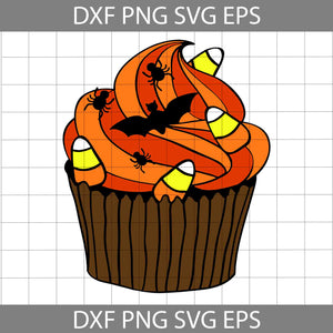 Halloween Cupcake Svg, Cupcake Svg, Halloween Svg, Cricut File, Clipart, Svg, Png, Eps, Dxf