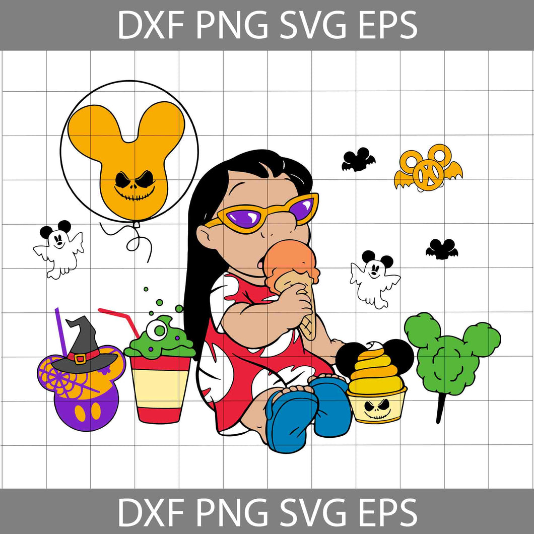 Lilo Snack Mickey Svg, Carnival Food Svg, Lilo And Stitch Svg, Halloween Svg, Cricut File, Clipart, Svg, Png, Eps, Dxf