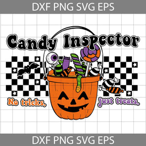 Candy Inspector Retro Halloween Svg, Halloween Svg, Cricut File, Clipart, Svg, Png, Eps, Dxf