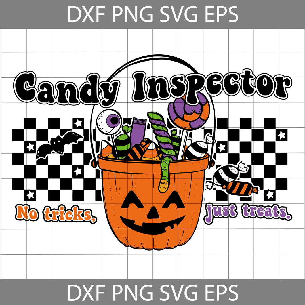 Candy Inspector Retro Halloween Svg, Halloween Svg, Cricut File, Clipart, Svg, Png, Eps, Dxf