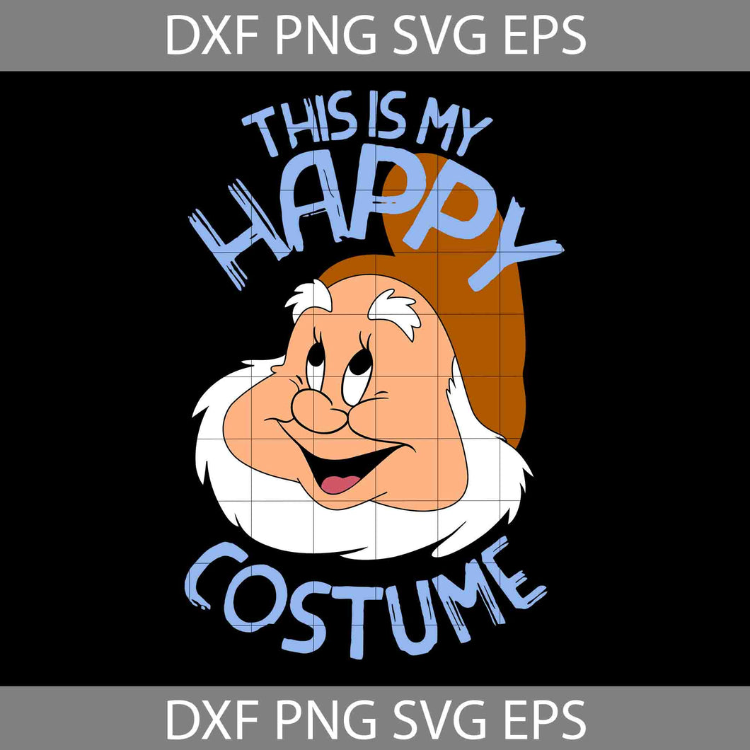 This Is My Happy Costume Svg, Happy Svg, Halloween Svg, Cricut File, Clipart, Svg, Png, Eps, Dxf