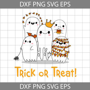 Trick Or Treat Svg, Ghost King Svg, Halloween Candy Svg, Halloween Svg, Cricut File, Clipart, Svg, Png, Eps, Dxf