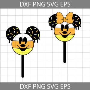 Mickey Minnie Head Candy Corns Svg, Halloween Treats Svg, Candy Corns Svg, Halloween Svg, Cricut File, Clipart, Svg, Png, Eps, Dxf