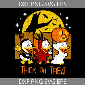 Trick Or Treat Donald Duck Svg, Huey Dewey And Louie Svg, Halloween Svg, Duck Svg, Halloween Svg, Cricut File, Clipart, Svg, Png, Eps, Dxf