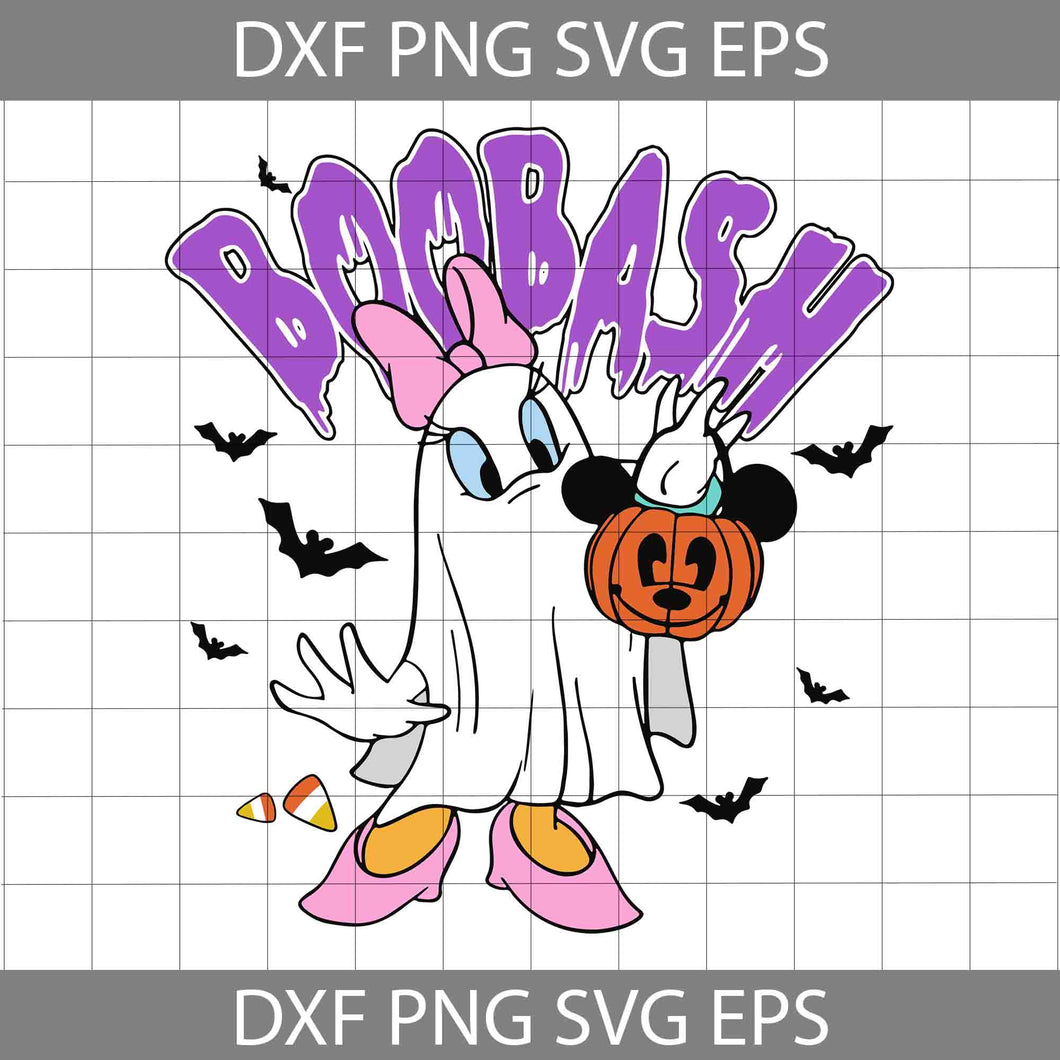 Daisy Duck Boo Bash Svg, Daisy Duck Ghost Svg, Halloween Svg, Cricut File, Clipart, Svg, Png, Eps, Dxf