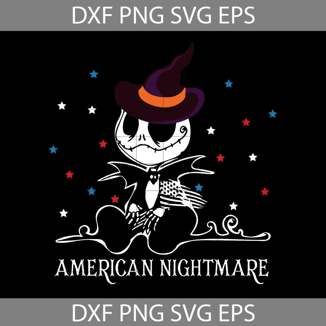 American Nightmare Svg, Halloween Svg, Cricut File, Clipart, Svg, Png, Eps, Dxf