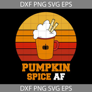 Pumpkin Spice Af Svg, Halloween Svg, Cricut File, Clipart, Svg, Png, Eps, Dxf