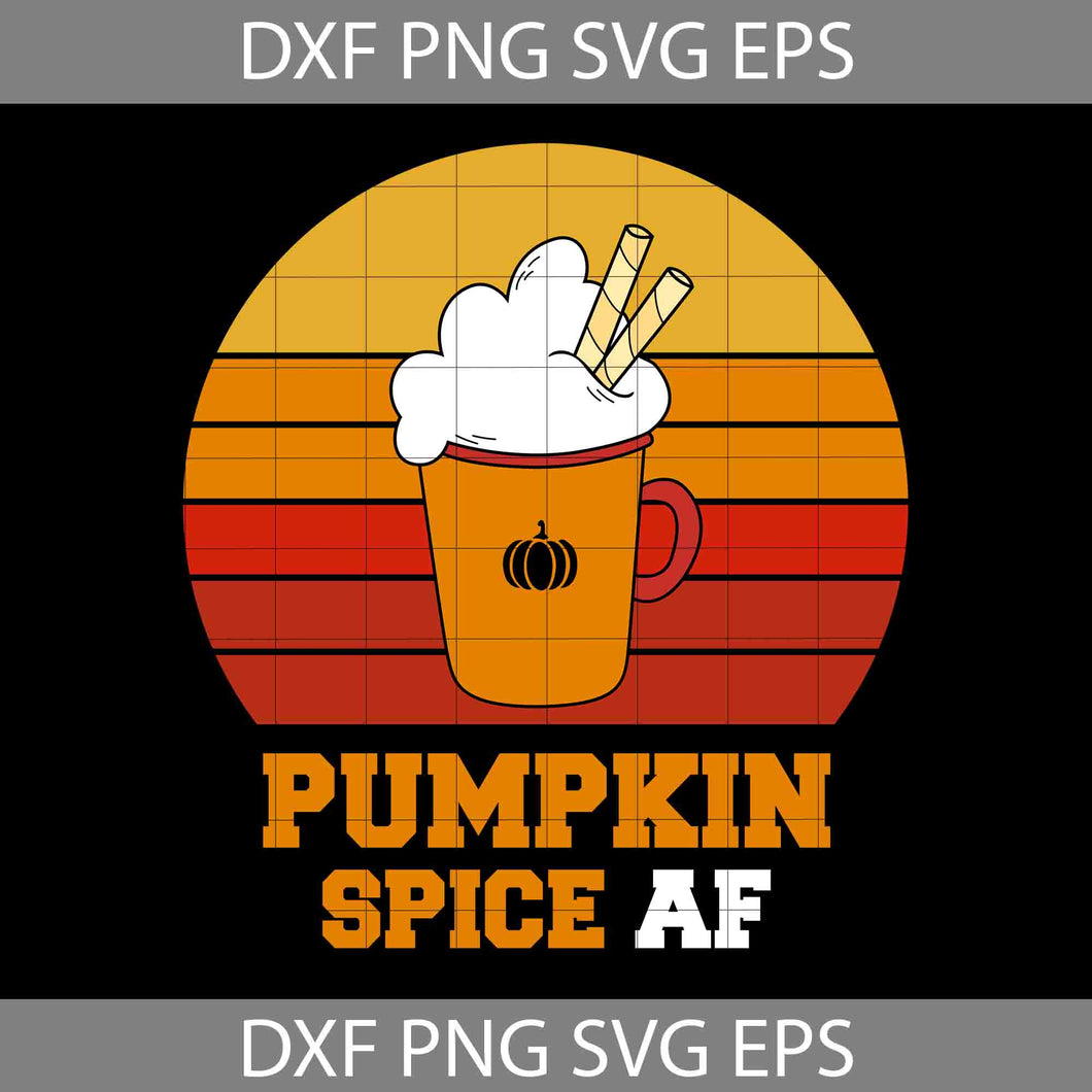 Pumpkin Spice Af Svg, Halloween Svg, Cricut File, Clipart, Svg, Png, Eps, Dxf