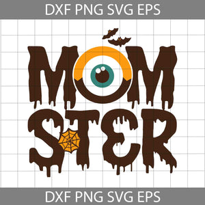 Momster Halloween SVG, One Eye Momster Svg, Halloween Svg, Cricut File, Clipart, Svg, Png, Eps, Dxf