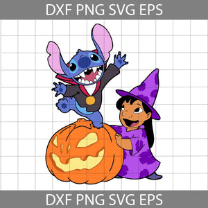 Stitch and Lilo Witch Svg, Halloween Svg, Cricut File, Clipart, Svg, Png, Eps, Dxf