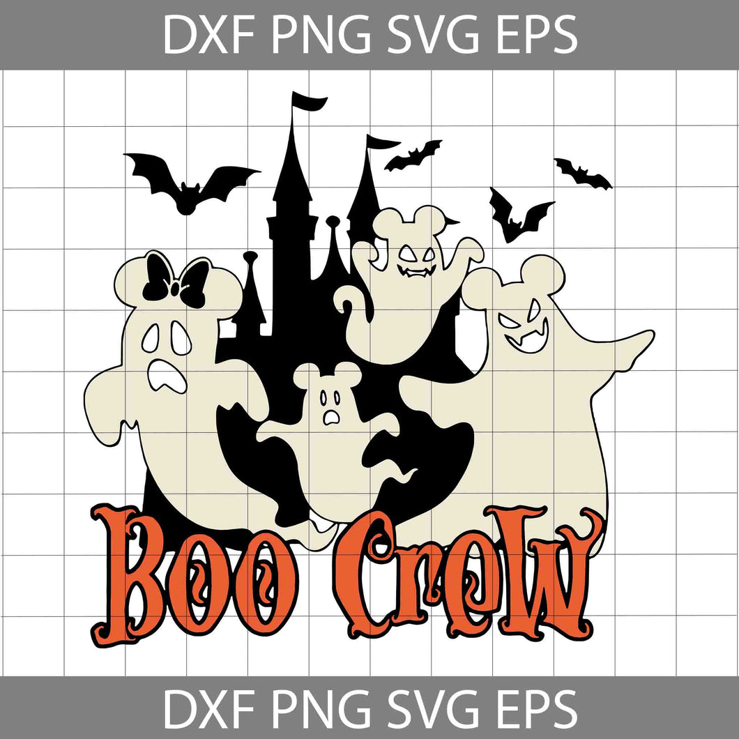 Boo Crew SVG, Halloween Boo Crew SVG, Boo Halloween Svg, Halloween Svg, Cricut File, Clipart, Svg, Png, Eps, Dxf