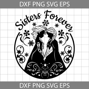 Sisters forever Svg, Characters Svg, Cartoon Svg, Cricut File, Clipart, Svg, Png, Eps, Dxf