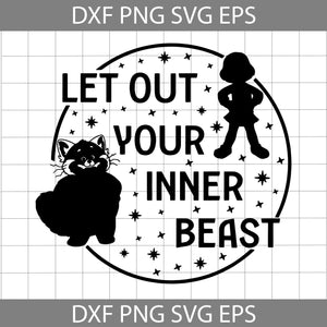 Let Out Your Inner Beast Svg, Turning Red Svg, Trending Svg, Cartoon Svg, Cricut File, Clipart, Svg, Png, Eps, Dxf