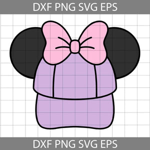 Mouse Hat Svg, Minnie Mouse Svg, Hat Svg, Cartoon Svg, Cricut File, Clipart, Svg, Png, Eps, Dxf