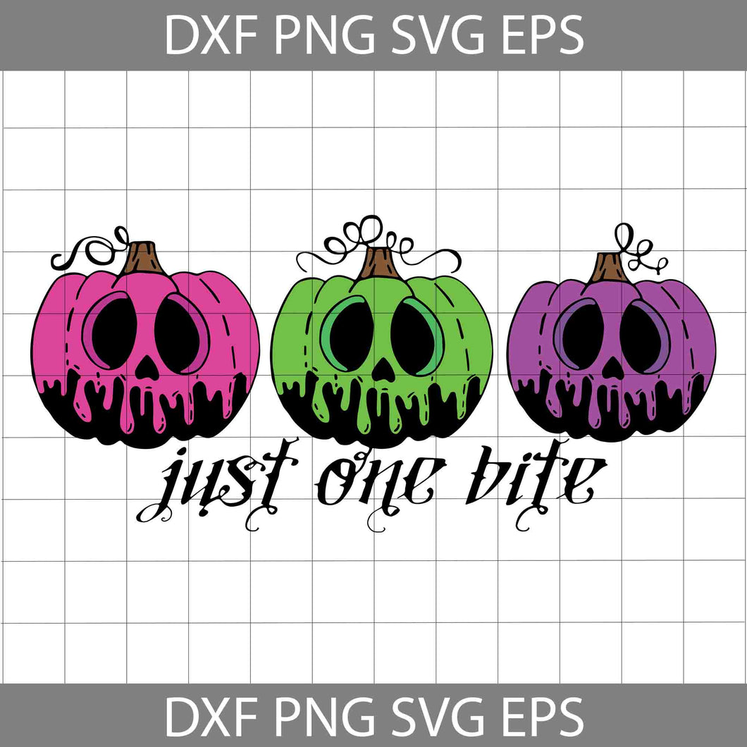 Just One Bite SVG, Pumpkin Halloween SVG, Apple Poison Svg, Halloween Svg, Cricut File, Clipart, Svg, Png, Eps, Dxf