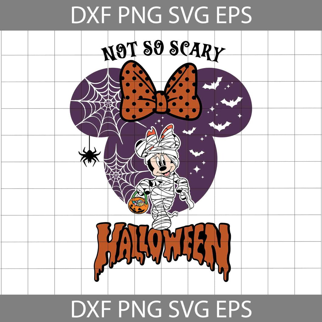 Not To Scary Halloween SVG, Mouse Halloween Svg, Halloween Svg, Cricut File, Clipart, Svg, Png, Eps, Dxf