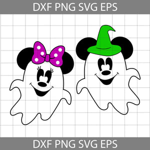 Halloween Mickey Minnie Ghost SVG, Halloween Ghost SVG, Mickey Minnie Ghost Svg, Halloween Svg, Cricut File, Clipart, Svg, Png, Eps, Dxf