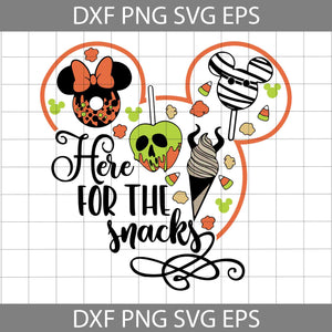 Here for the snacks svg, mickey mouse snacks svg, poison apple Svg, Halloween Svg, Cricut File, Clipart, Svg, Png, Eps, Dxf