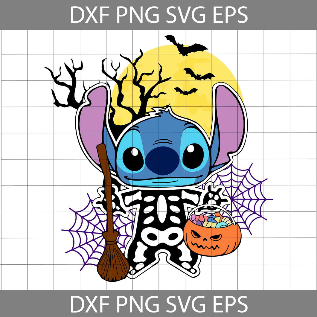 Skeleton Stitch stickers, Lilo & Stitch stickers, Halloween