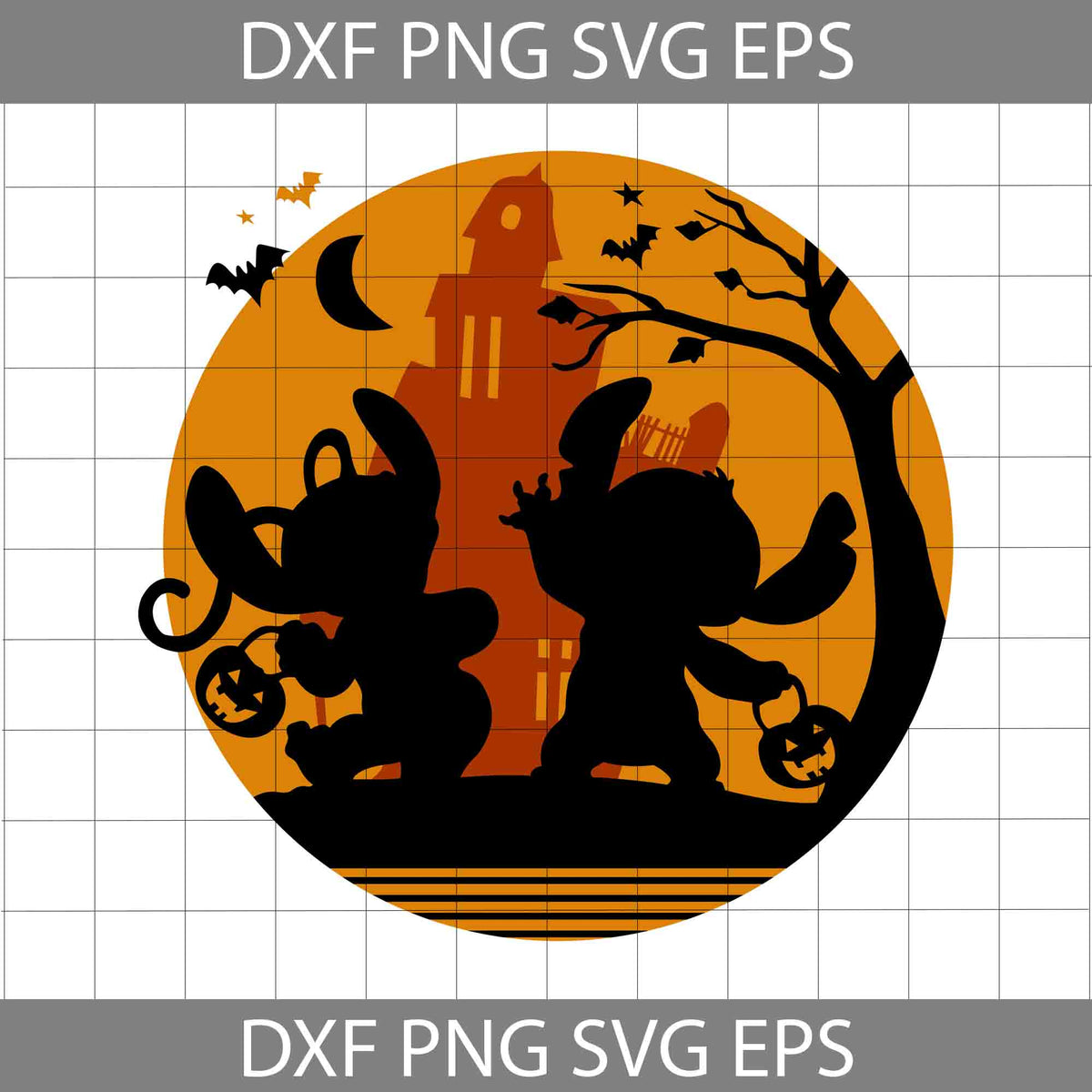 Happy Halloween SVG, Trick Or Treat SVG, Spooky Vibes SVG, Stitch ...