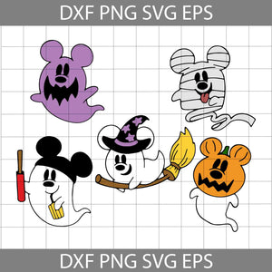 Mickey Ghost Halloween Svg, Halloween Svg, Cricut File, Clipart, Svg, Png, Eps, Dxf