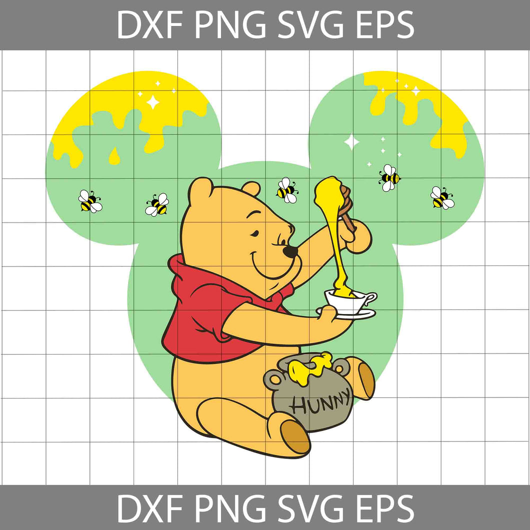 Cute Baby Winnie the Pooh Clipart PNG Files DIGITAL DOWNLOAD 