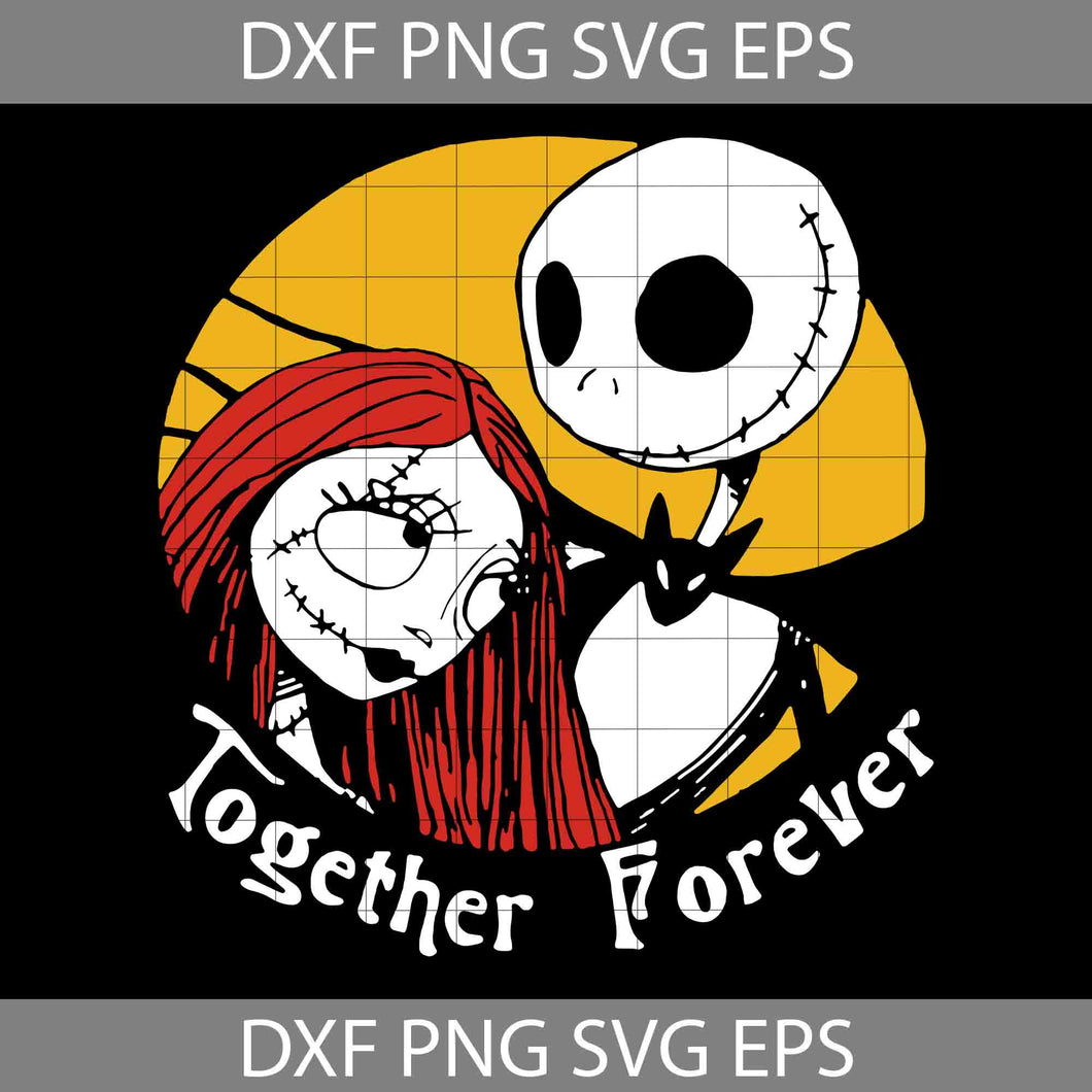 Together Forever Svg, Halloween Svg, Cricut File, Clipart, Svg, Png, Eps, Dxf