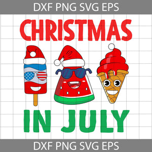 Christmas In July SVG, Funny Cream Christmas Svg, Halloween Svg, Cricut File, Clipart, Svg, Png, Eps, Dxf