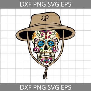 Sugar Skull SVG, Halloween Svg, Cricut File, Clipart, Svg, Png, Eps, Dxf