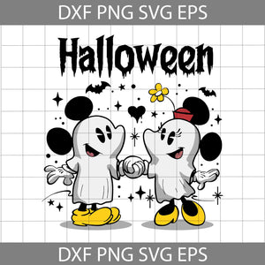 Mouse Halloween Svg, Vintage Halloween Svg, Ghost Svg, Boo Svg, Cartoon Svg, Halloween Svg, Cricut File, Clipart, Svg, Png, Eps, Dxf