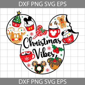 Christmas Vibes Carnival Food Svg, Head Svg. Xmas Family Vacation Svg, Christmas Svg, Cricut File, Clipart, Svg, Png, Eps, Dxf