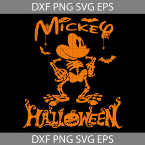 Mickey Halloween SVG, Mickey Skeleton Svg, Halloween Svg, Cricut File, Clipart, Svg, Png, Eps, Dxf