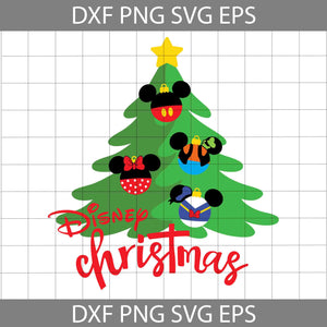 Christmas Tree Svg, Mouse And friends Svg, Christmas Svg, Cricut File, Clipart, Svg, Png, Eps, Dxf