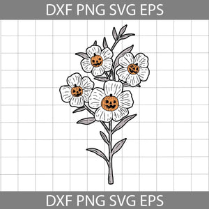 Halloween Pumpkin Flower Svg, Pumpkin Flower Svg, Halloween Svg, Pumpkin Svg, Halloween Svg, Cricut File, Clipart, Svg, Png, Eps, Dxf