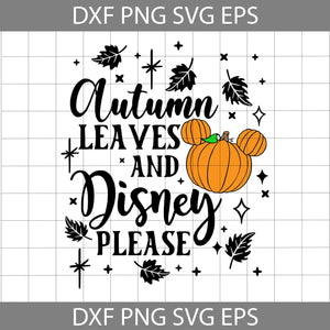 Autumn Leaves Svg, Mickey Pumpkin Svg, Halloween Pumpkin Svg, Halloween Svg, Cricut File, Clipart, Svg, Png, Eps, Dxf