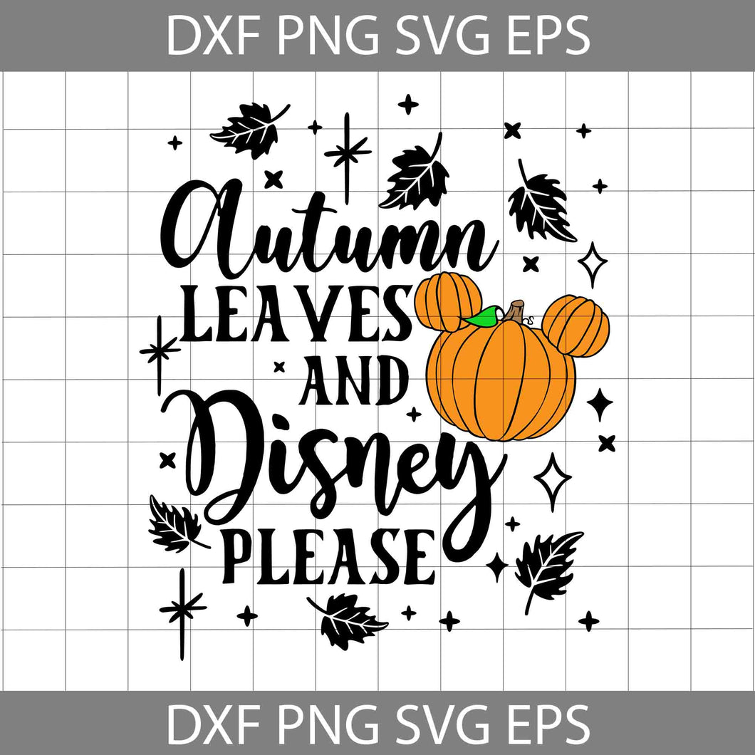 Autumn Leaves Svg, Mickey Pumpkin Svg, Halloween Pumpkin Svg, Halloween Svg, Cricut File, Clipart, Svg, Png, Eps, Dxf