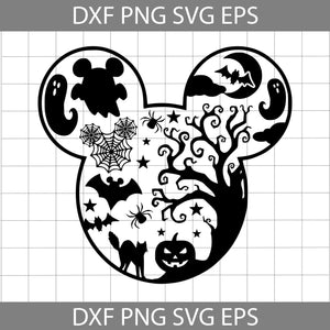 Mickey Halloween Svg, Mickey ears halloween Svg, Halloween Svg, Cricut File, Clipart, Svg, Png, Eps, Dxf