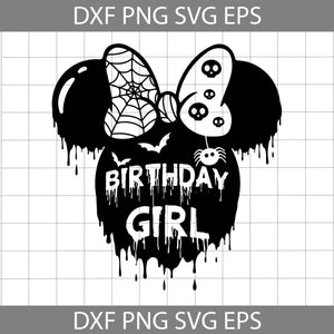 Birthday Girl Svg, Minnie Mouse Svg, Halloween Svg, Cricut File, Clipart, Svg, Png, Eps, Dxf