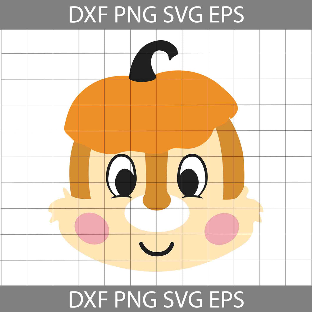 Chip And Dale Pumpkin Cute Svg, Chip And Dale Halloween Svg, Halloween Svg, Cricut File, Clipart, Svg, Png, Eps, Dxf