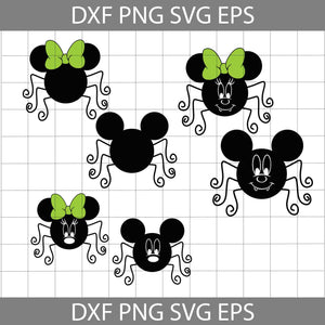 Spider Mouse Ears Svg, Halloween Svg, Cricut File, Clipart, Svg, Png, Eps, Dxf