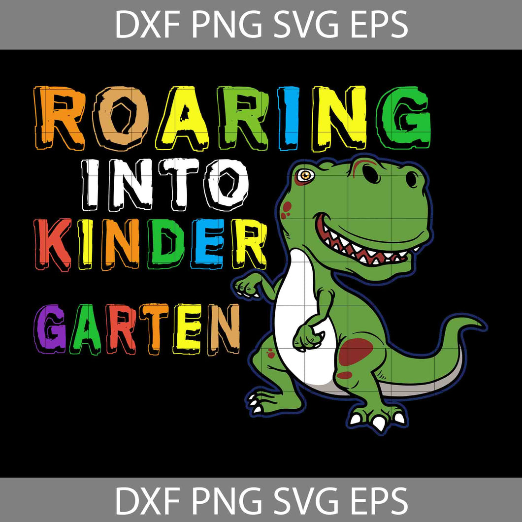 Kindergarten SVG, Cute Dinosaur School Svg, Cartoon Svg, Cricut File, Clipart, Svg, Png, Eps, Dxf