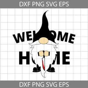 Gnome Halloween Svg, Gnome Welcome Home Svg, Gnome Svg, Halloween Svg, Cricut File, Clipart, Svg, Png, Eps, Dxf