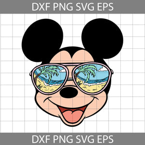 Mickey Svg, Mickey Summer Svg, Mickey Sunglasses Svg, Mickey Beach Vacation Svg, Mickey Svg, Cartoon Svg, Cricut File, Clipart, Svg, Png, Eps, Dxf