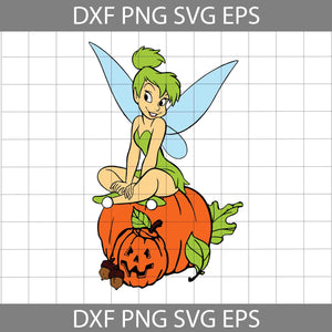 Tinkerbell Halloween Svg, Tinkerbell Pumpkin Svg, Halloween Svg, Cricut File, Clipart, Svg, Png, Eps, Dxf