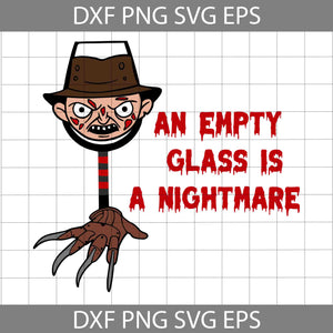 Wine Glass Nightmare On Elm Street Svg, Wine Festival Svg, Freddy Krueger svg, Halloween Svg, Cricut File, Clipart, Svg, Png, Eps, Dxf