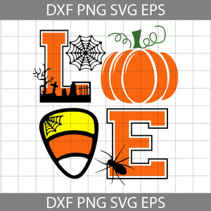 Candy Love Halloween Svg, Spiderweb Svg, Love Halloween Svg, Halloween Svg, Cricut File, Clipart, Svg, Png, Eps, Dxf