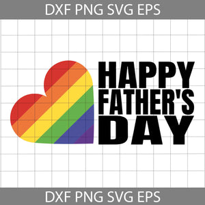 Rainbow Happy Father’s Day Svg, Happy Father’s Day Svg, Dad Svg, Father’s Day Svg, Cricut File, Clipart, Svg, Png, Eps, Dxf