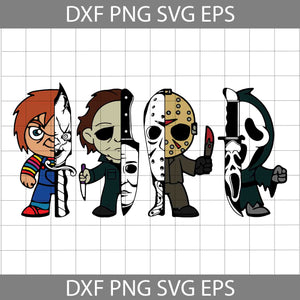 Killers In Knifes Svg, Friends Svg,Halloween Svg, Cricut File, Clipart, Svg, Png, Eps, Dxf